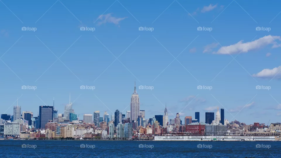 The New York skyline from Jersey City 