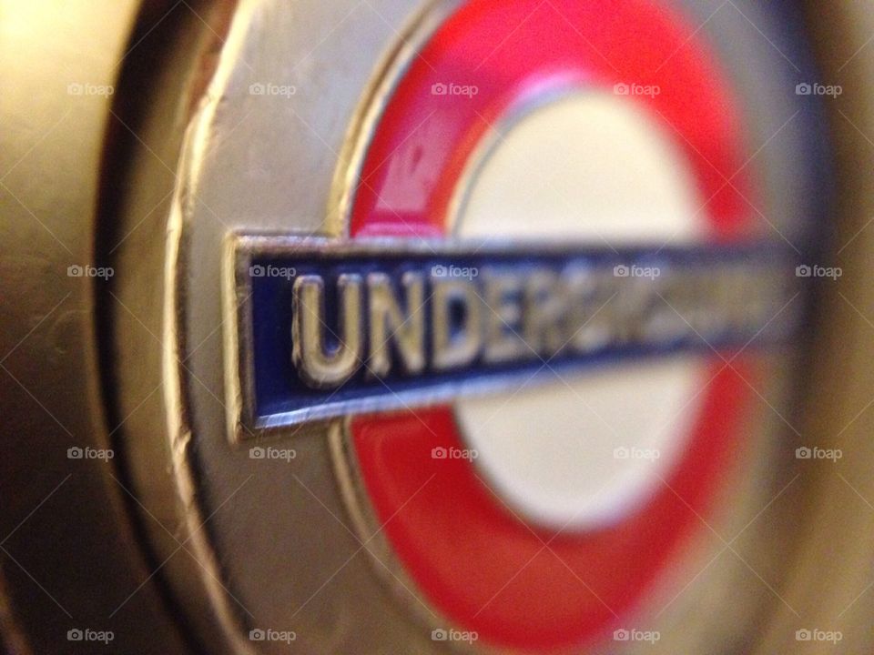 London Underground Sign Miniature In Macro Lenses