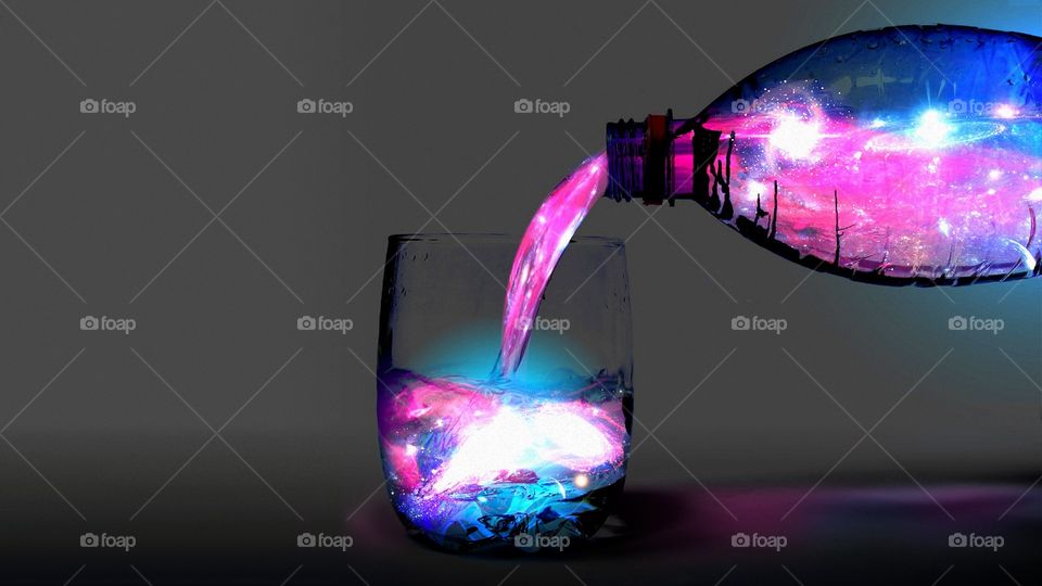 well I was pouring a glass of water into my cup I thought I'd be a great idea to try some photoshop out the result was stunning and I'm glad with it