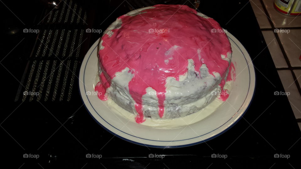 pink cake