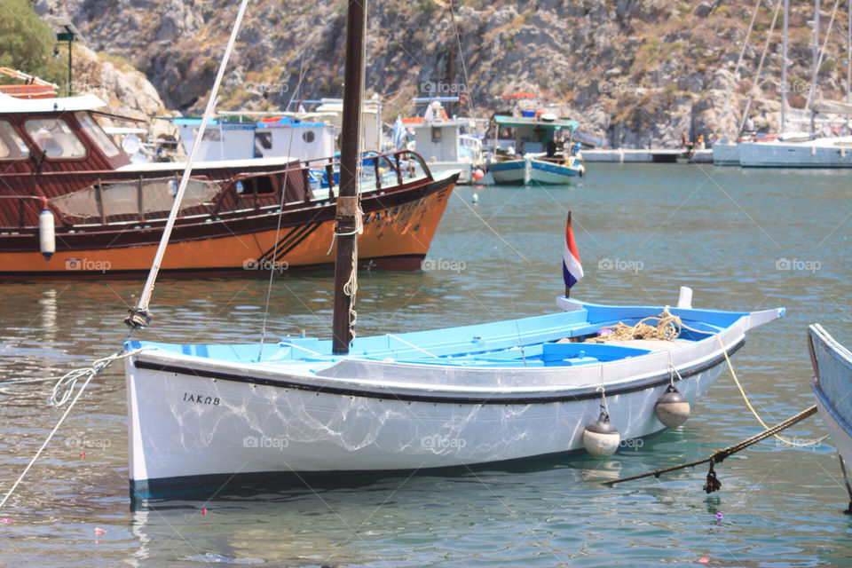 port greece fishingboats kalymnos by traviata
