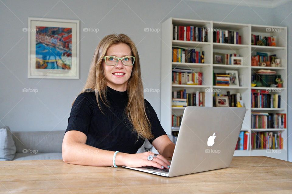 Business Woman with computer