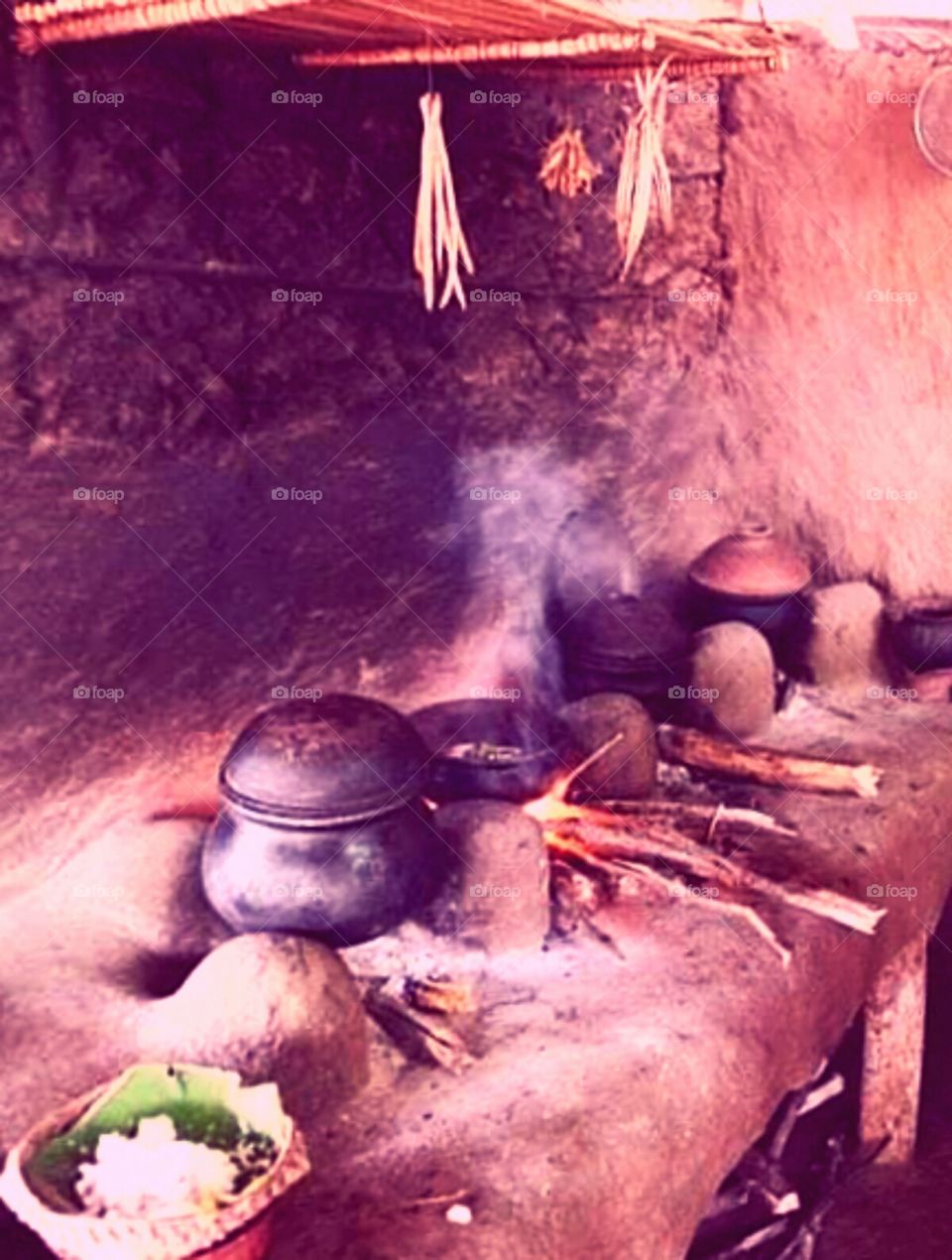 Sri lanka old village kitchen