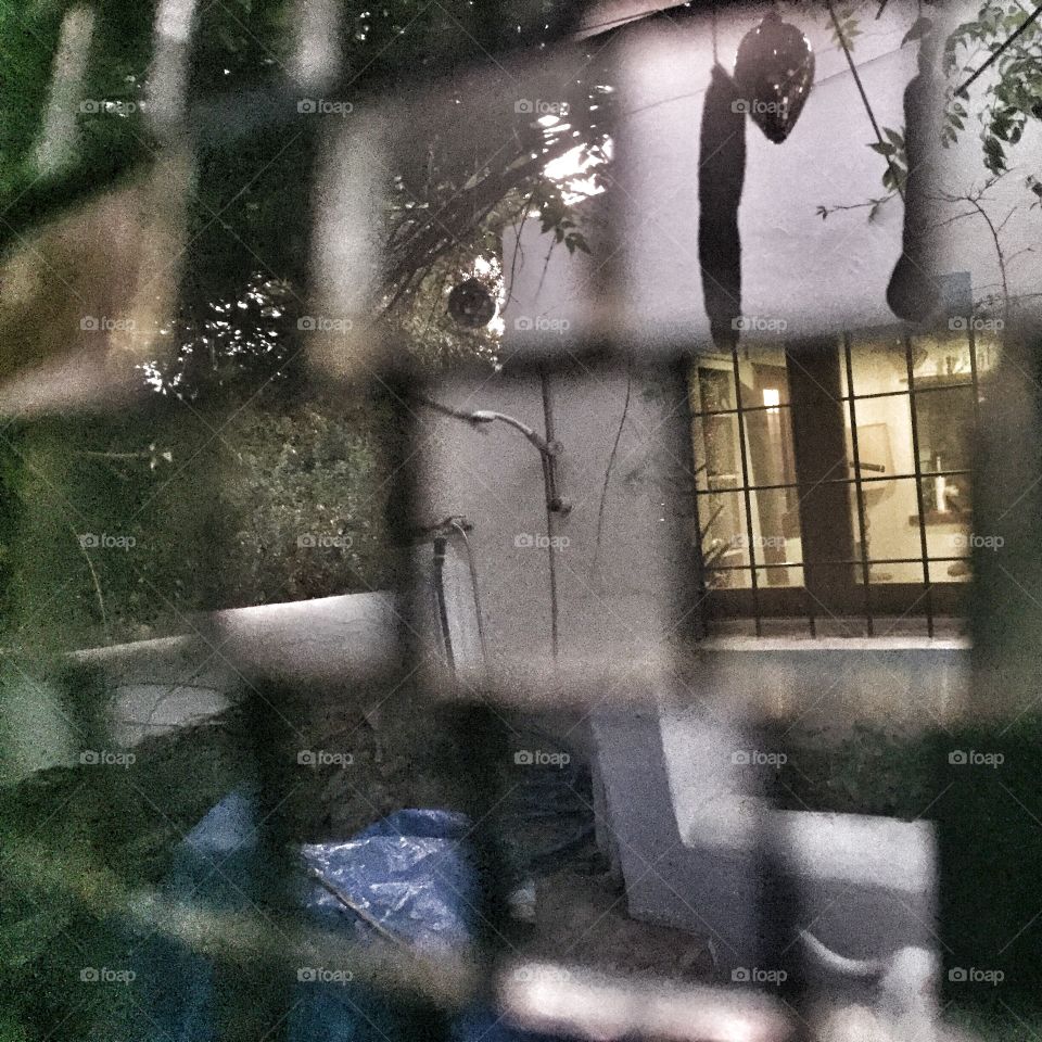 Reflection in a mirror ball 