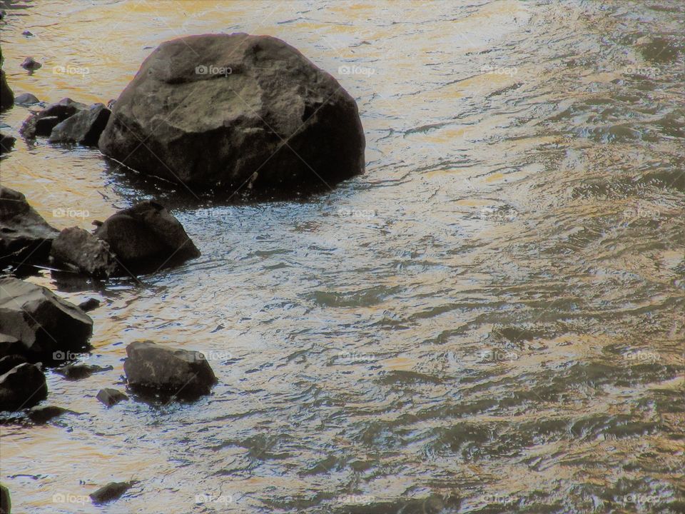 rocks in a stream