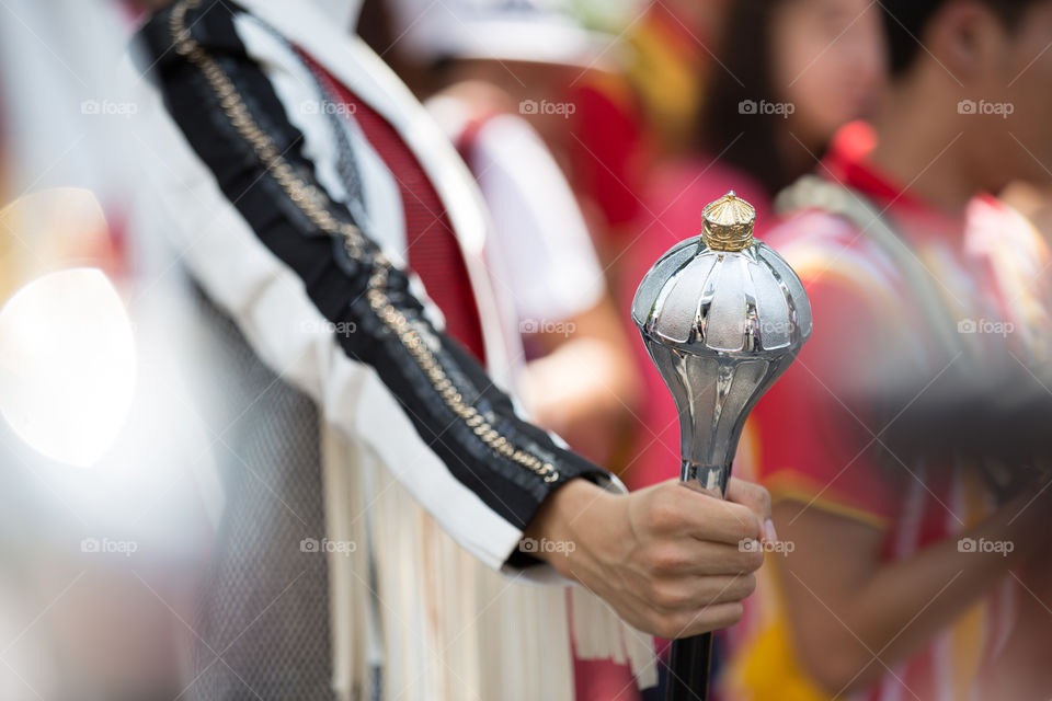 Drum major hand