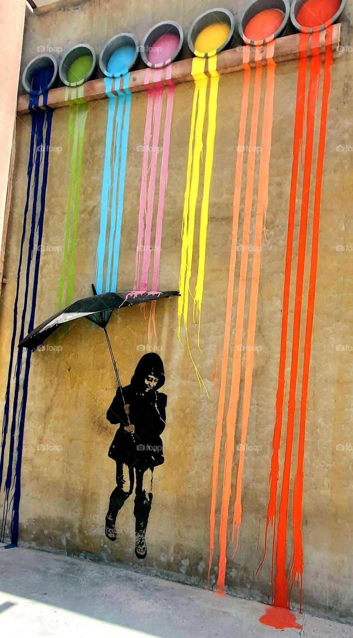 Colourful wall art 🎨