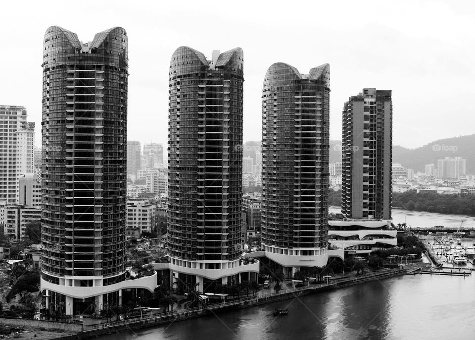 amazing buildings near the lake