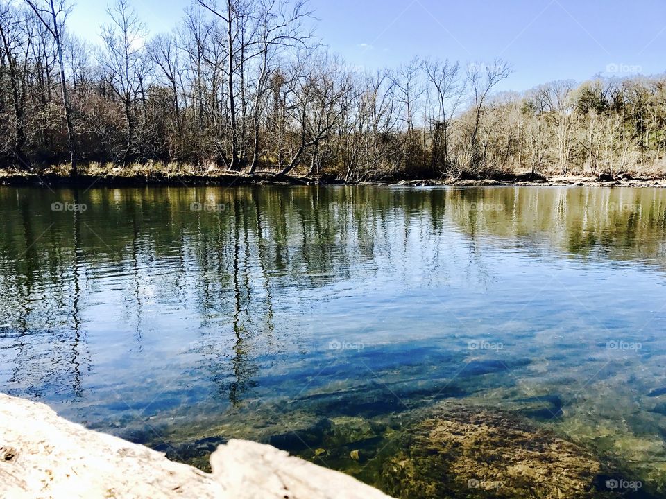 Calm River Water