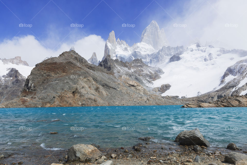 Fitz Roy moutain near El Chalten in Patagonia Argentina.