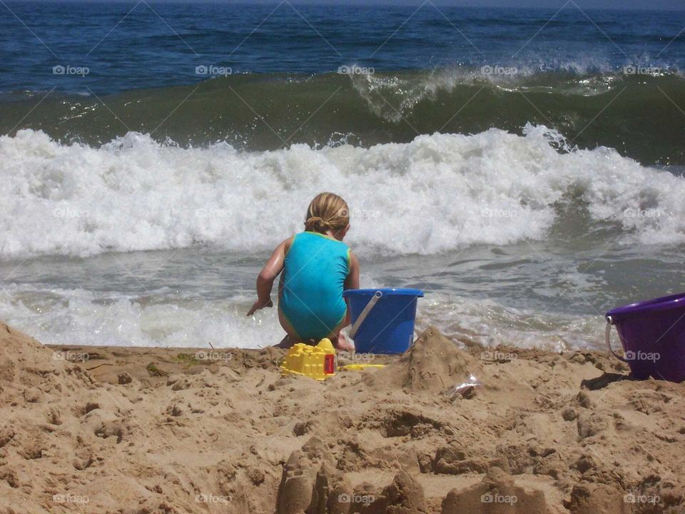 Playing in the sand