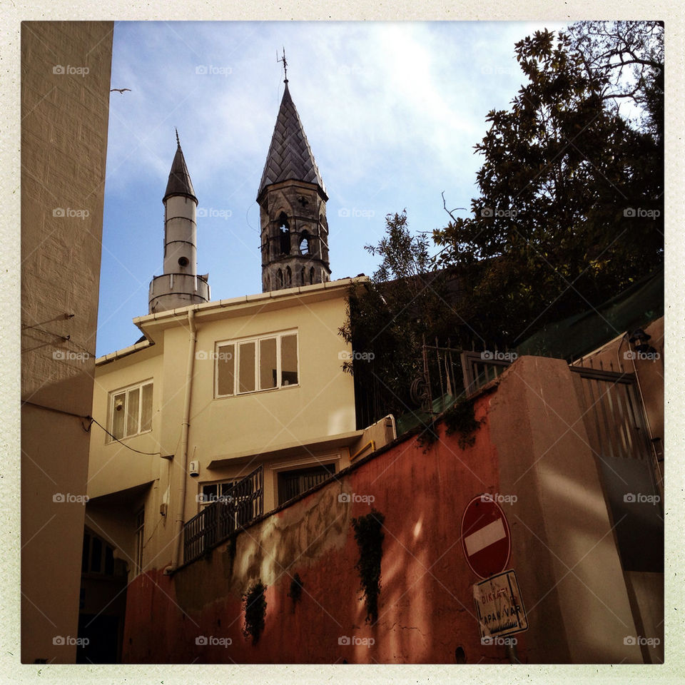 Mosque and church in istanbul