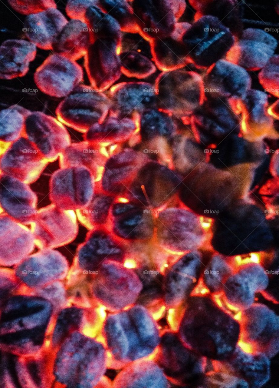 Hot coals