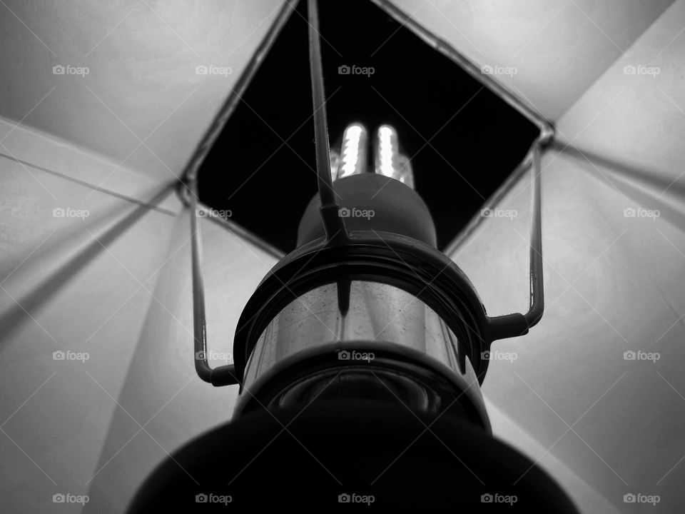 Inside the lampshade 