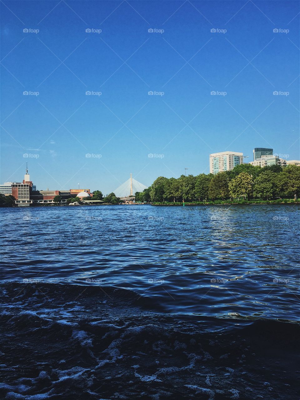 View from the Charles River in Boston, Massachusetts 