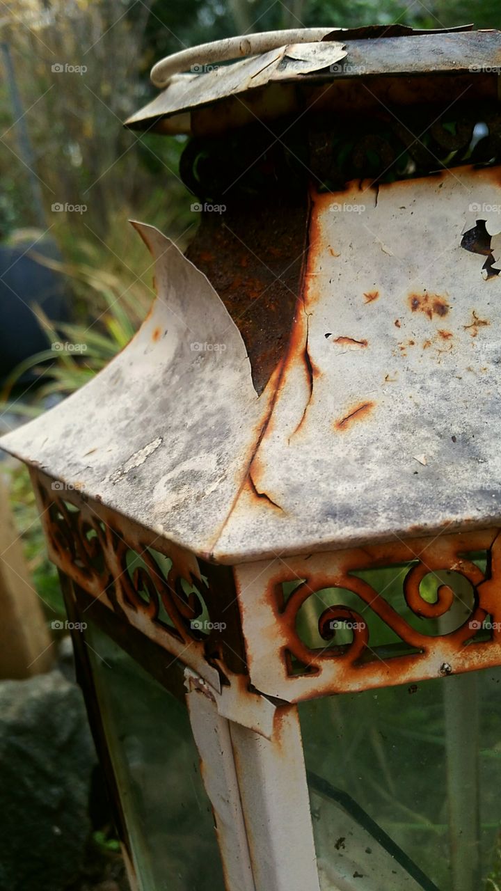 rusty lantern