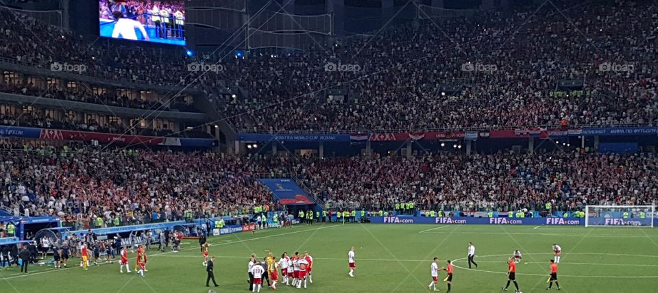 FIFA 2018 match Croatia-Denmark in Nizhny Novgorod