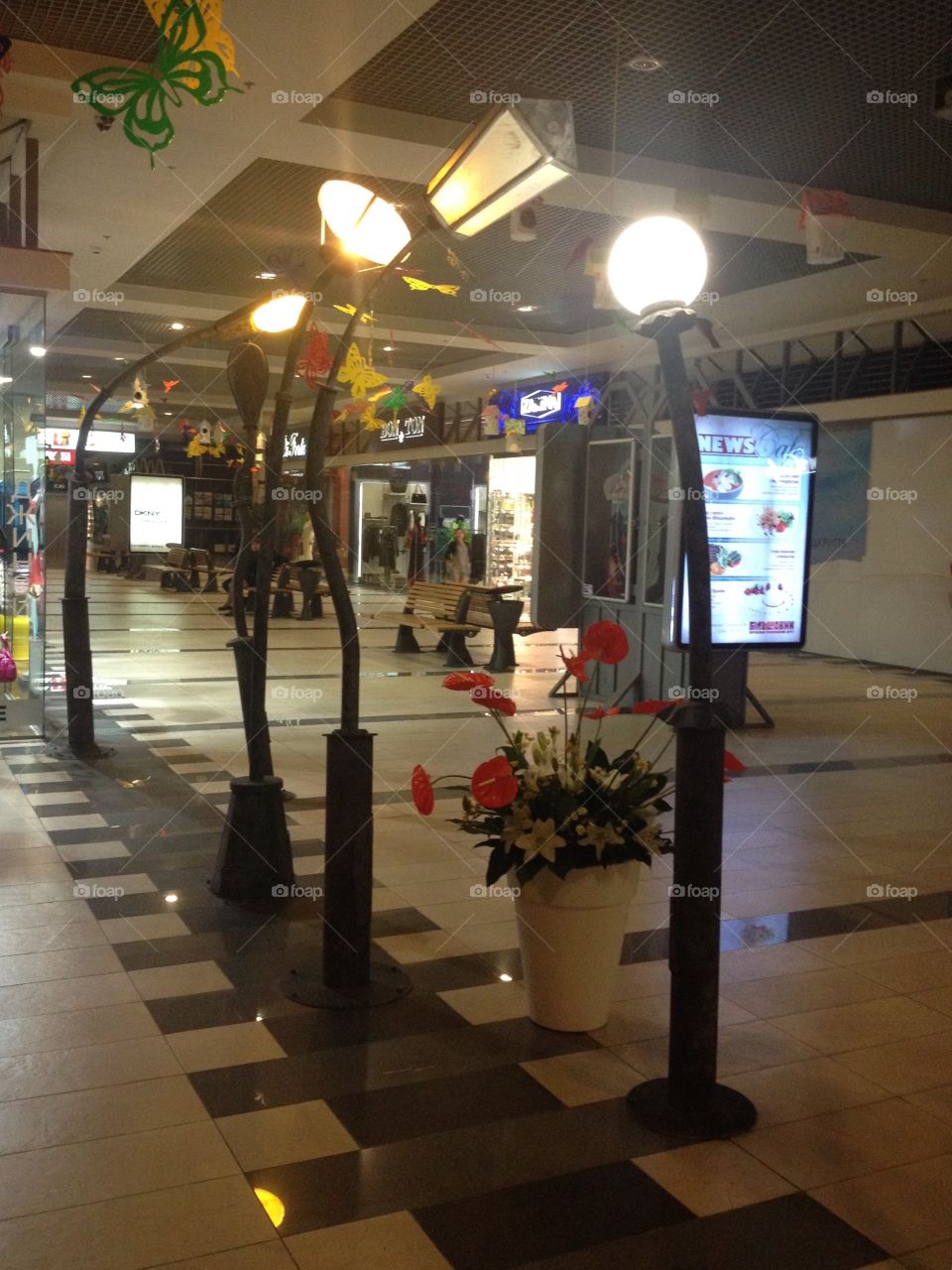 Lanterns in the mall