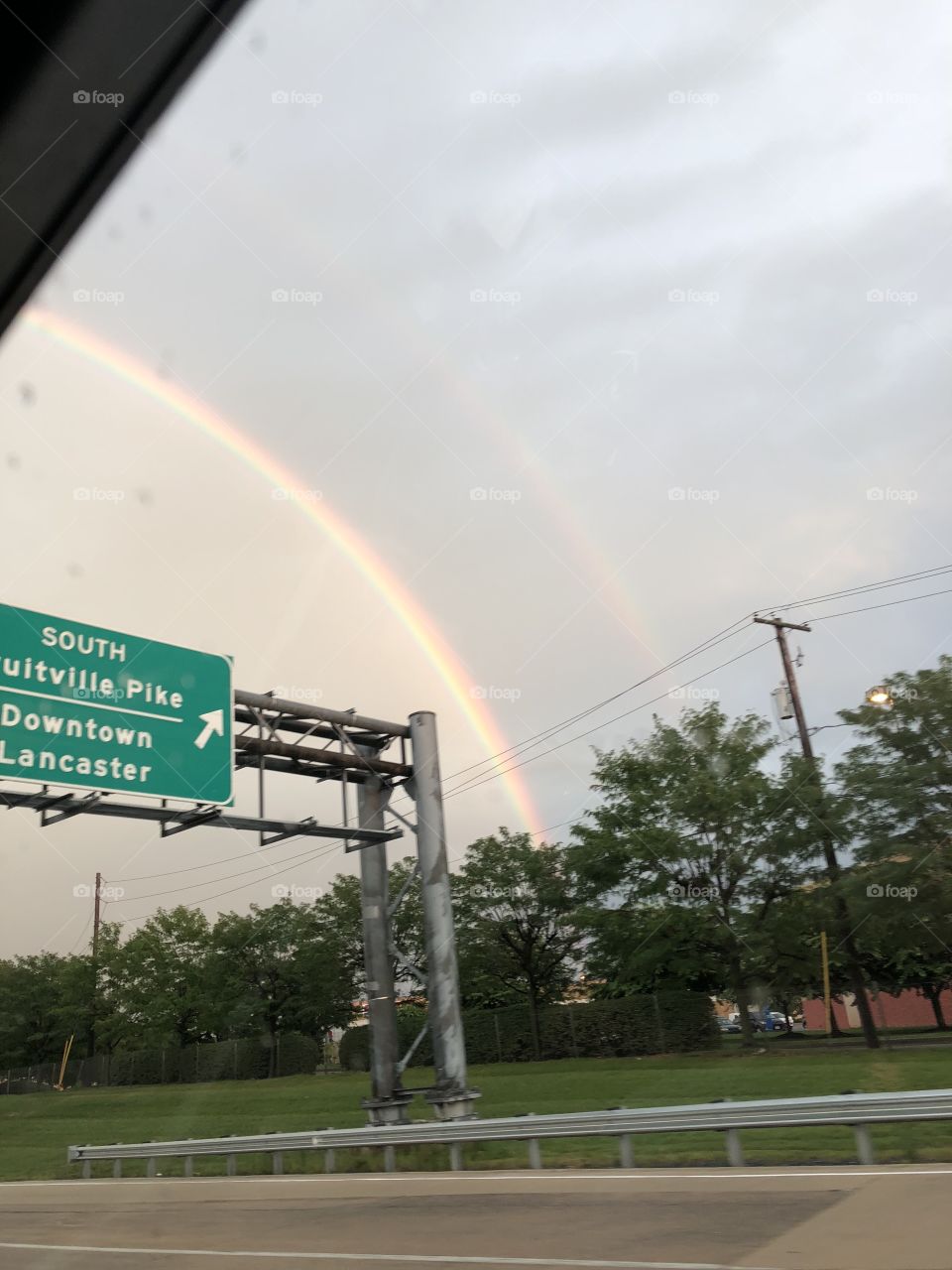 Double rainbow over Lancaster, Pennsylvania 