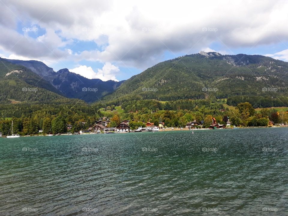 The gentle moves of the water