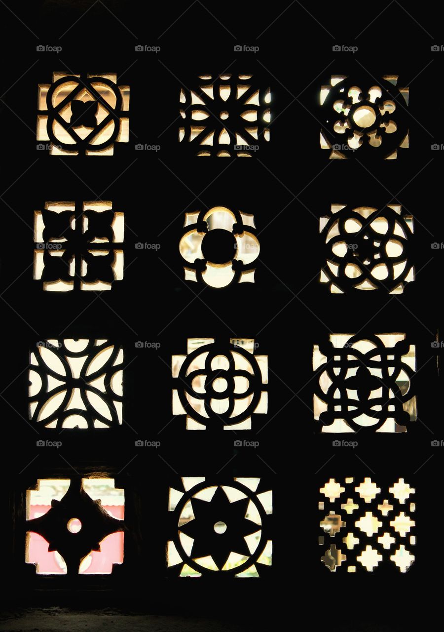 a piece of beautiful ancient wall carvings..