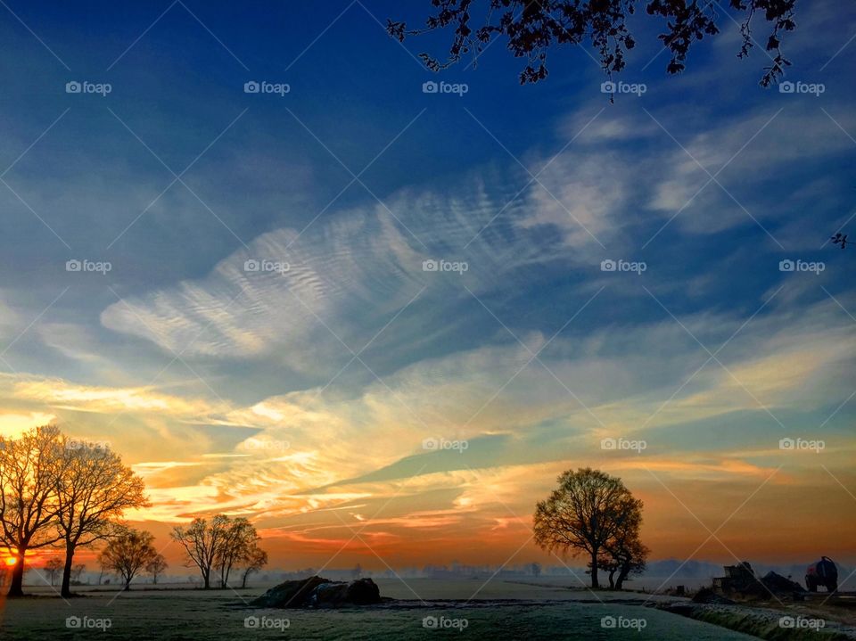 Sunrise Countryside  Sky