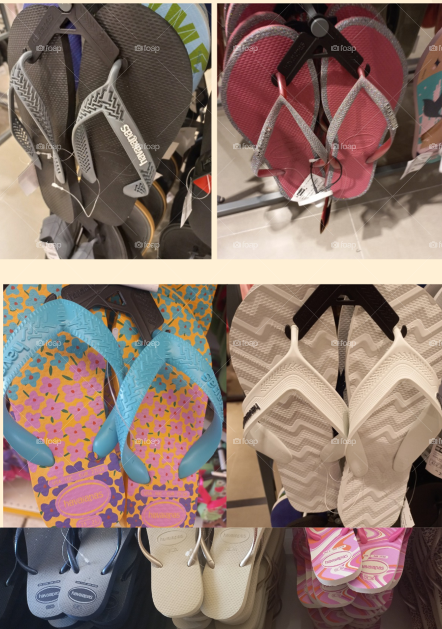 Chinelos para cavalheiros, damas, madames,  divas, amas e crianças? É, o  Chinelos Havaianas,  com várias cores, estilos, modelos, tamanhos, confortáveis e macios