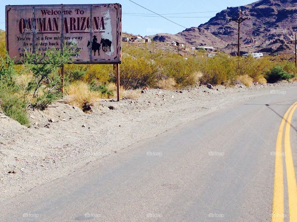 Road to Oatman,Arizona