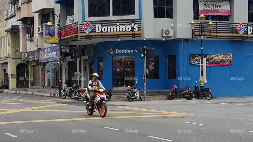 Domino pizza in Seremban town Malaysia