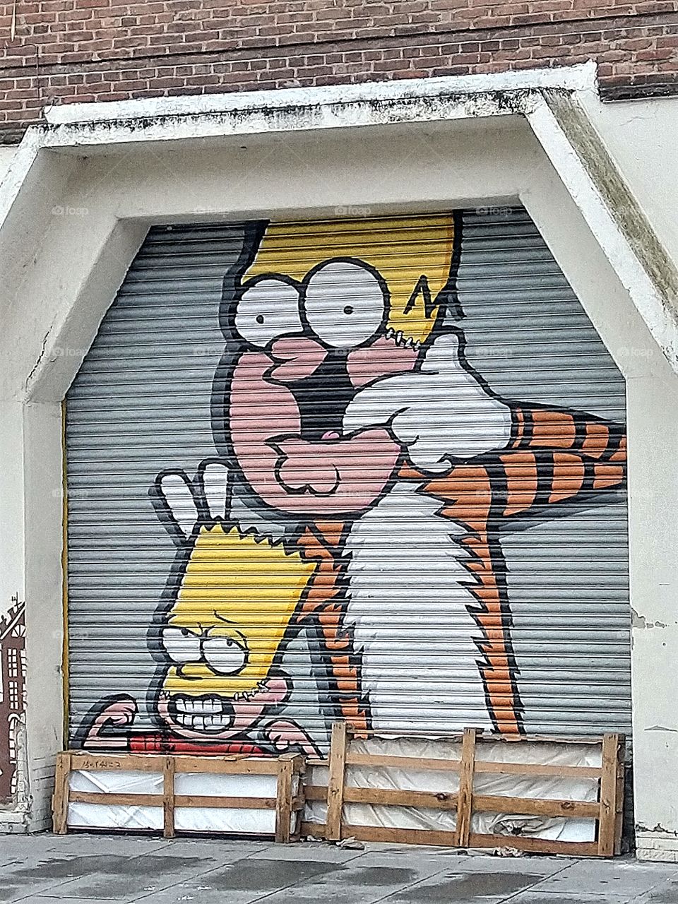 hey Lois I'm graffiti of a tiger and Homer