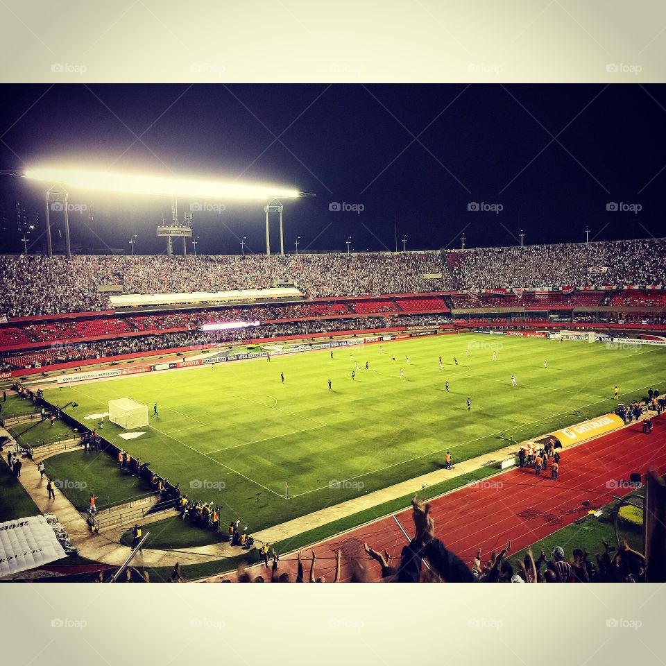 Morumbi stadium. The biggest soccer team of São Paulo plays in it's stadium. 