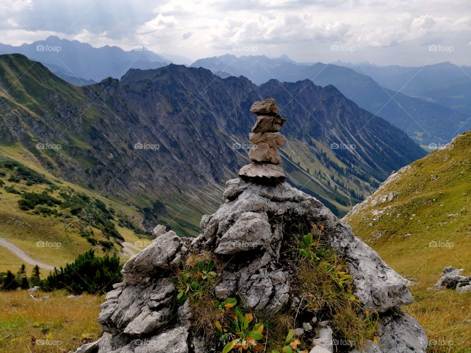 Cairn in the mountains