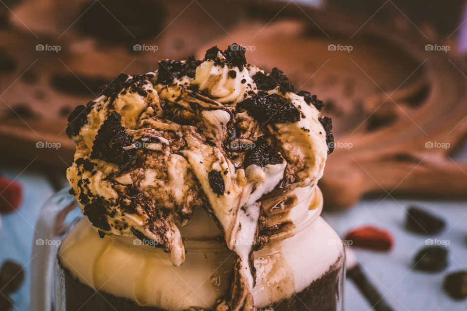 Close up, Oreo Cheesecake