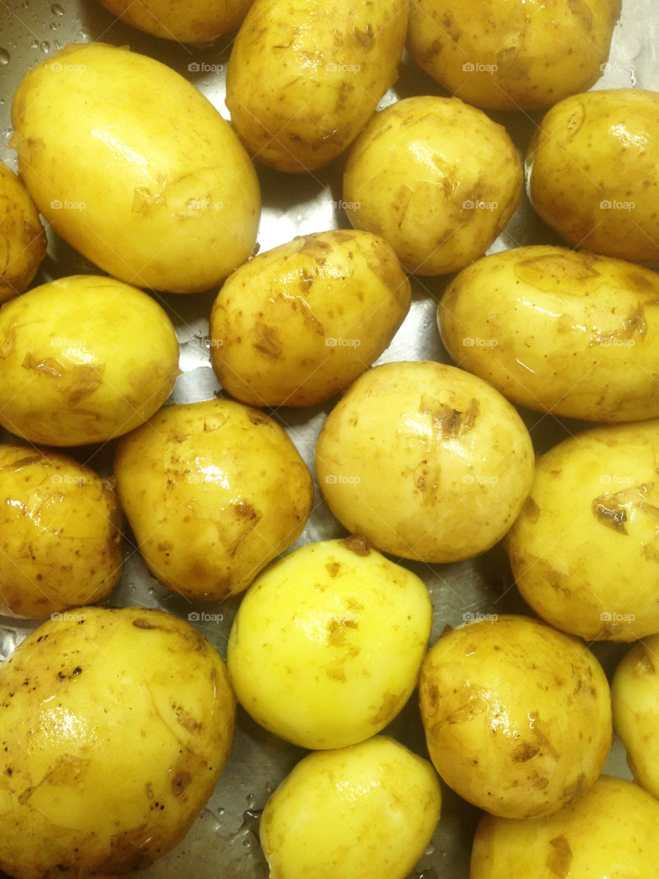 Full frame of a potato