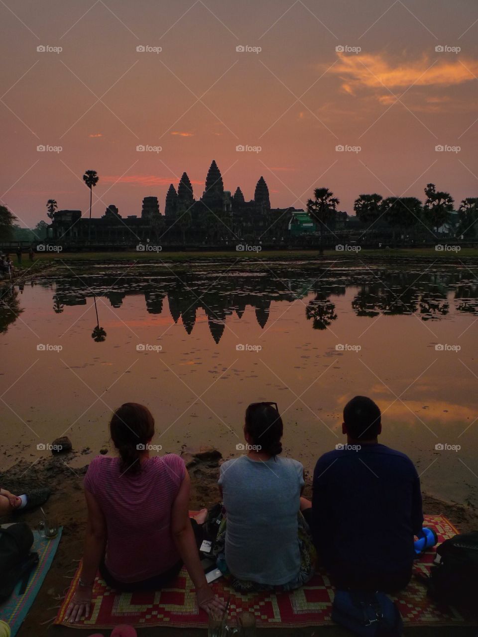 Captivating sunrise in Cambodia 