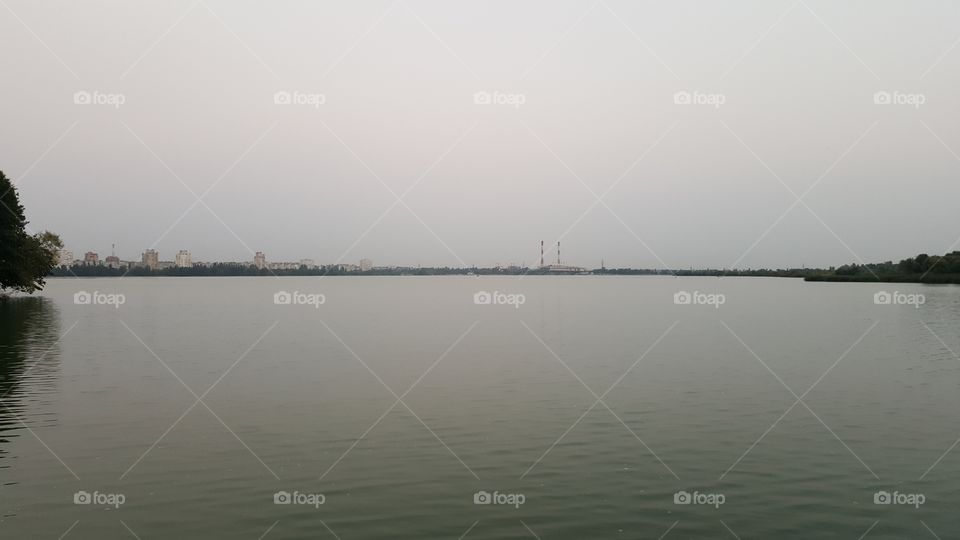 Russian river landscape