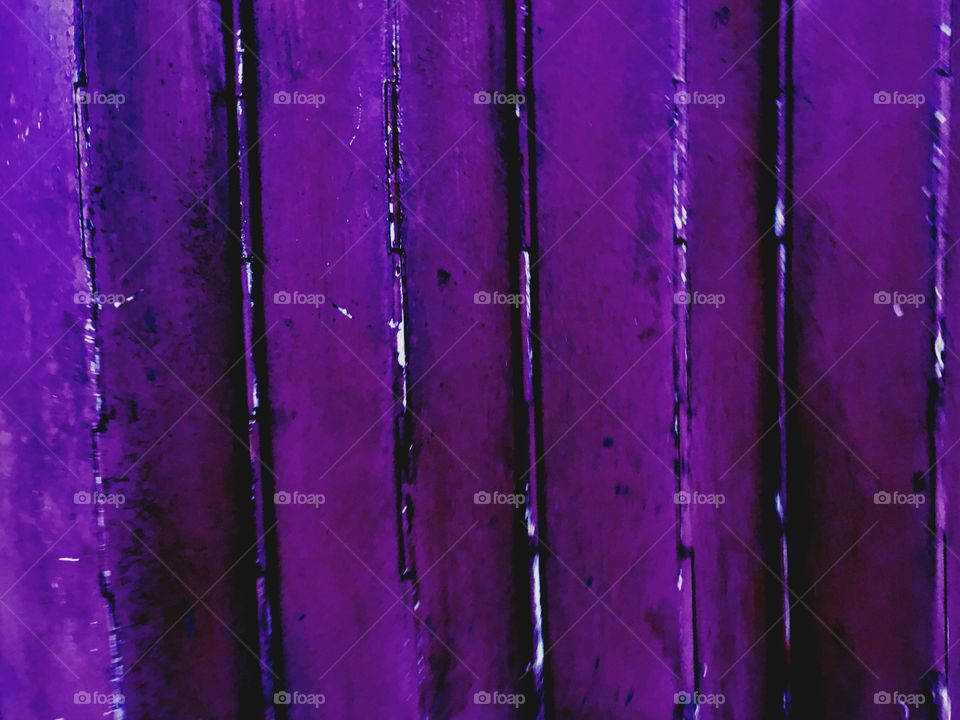 Purple iron gate