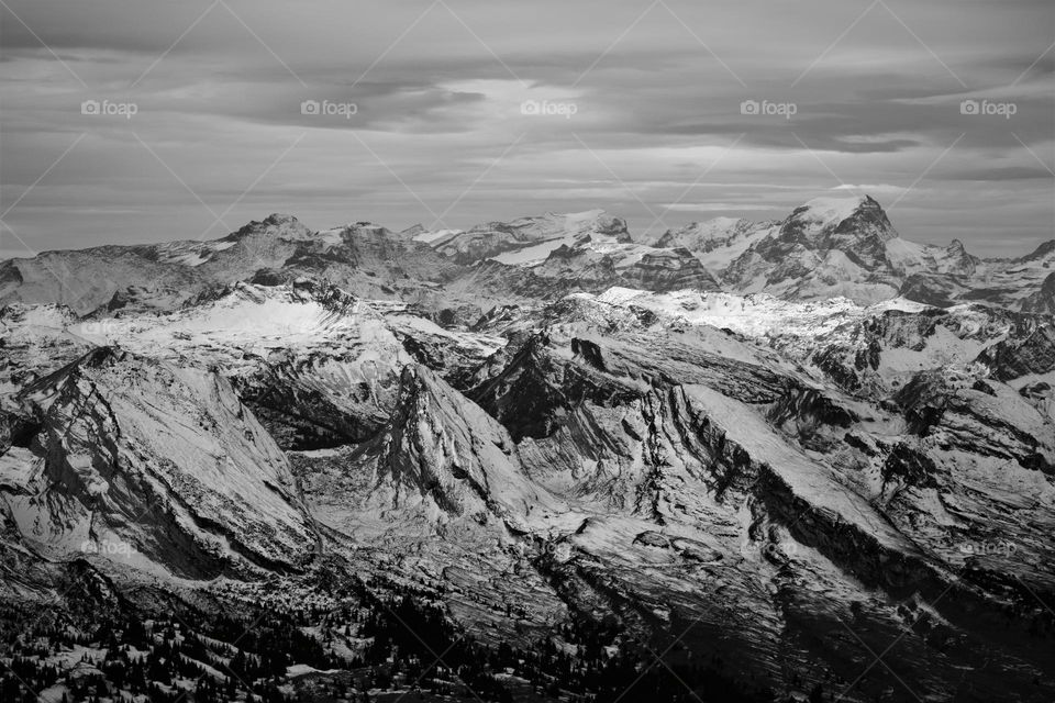 Blick vom Säntis in der Schweiz