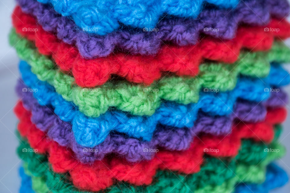 Colorful knitted texture 