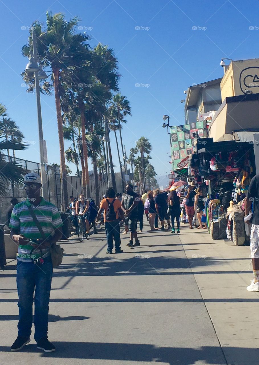 There is plenty of action on Venice Beach