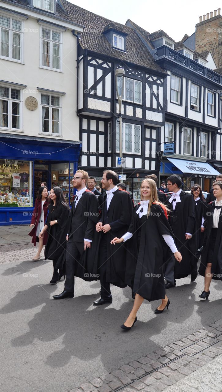 Graduation ceremony in Cambridge 