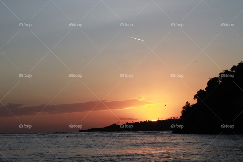 Amazing Sunset. Chrystal Bay Nusa Penida