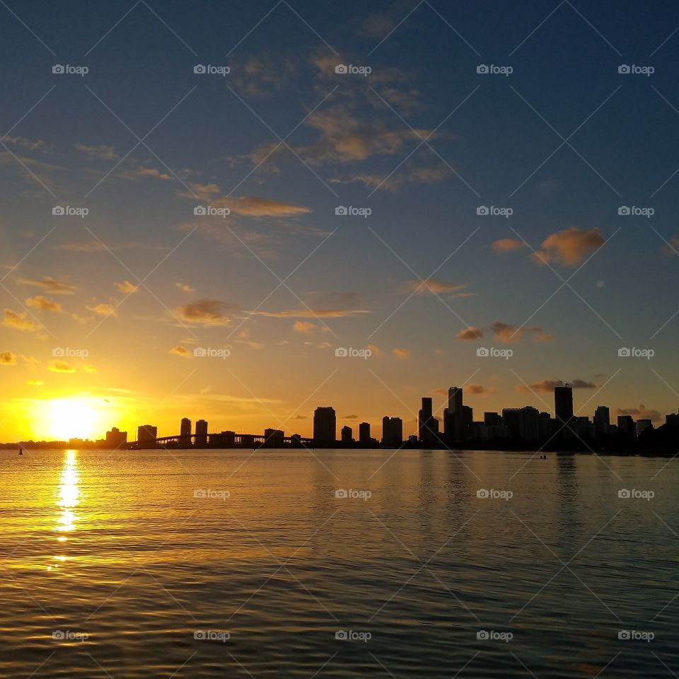 Sunset in Miami