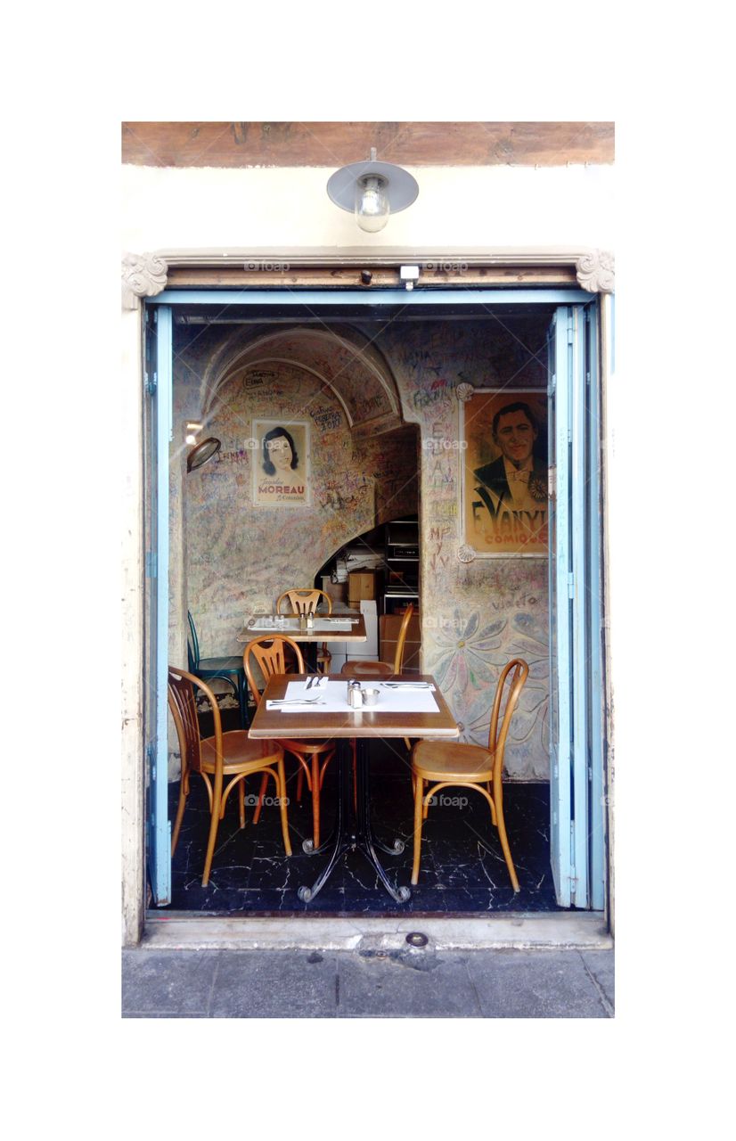 Cafe in sunny Valencia