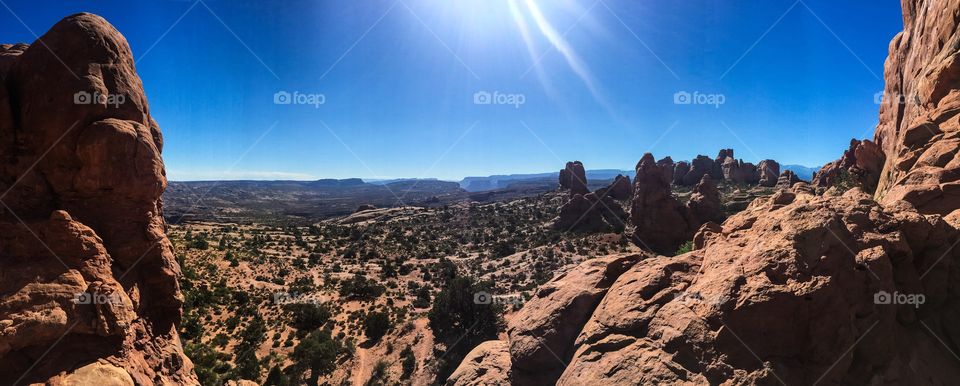 Arches national park panorama 
