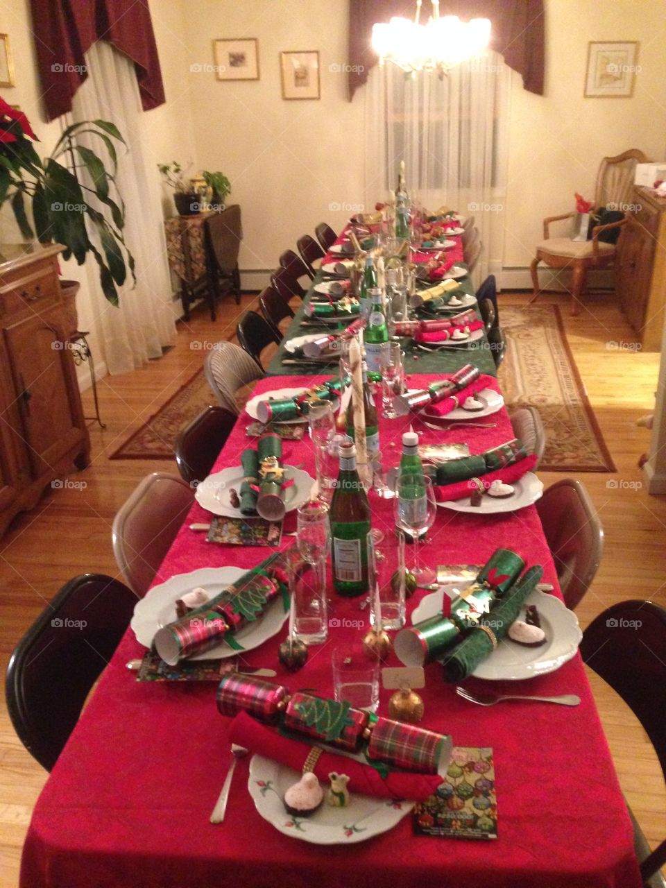 Christmas table setting