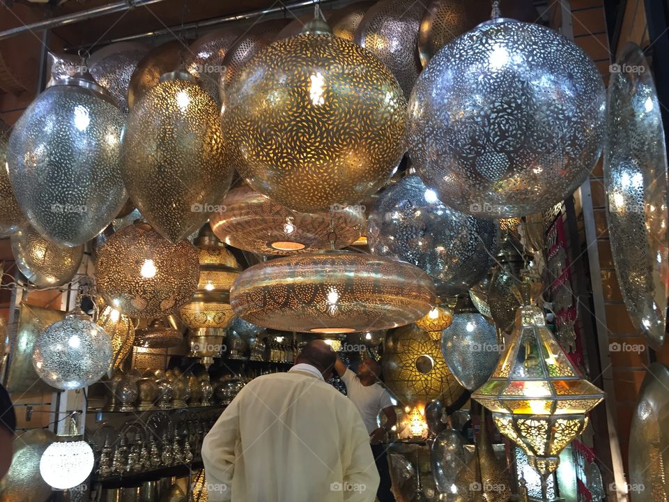 Lanterns in Marrakech Medina
