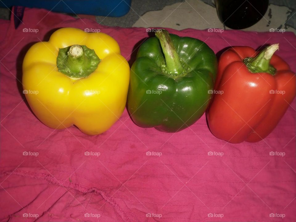 multiple colours in capsicum