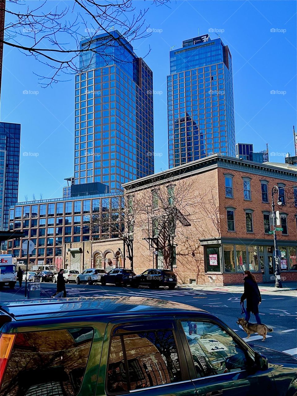 This is “Manhattan Avenue” off “Clay Street” in “Greenpoint”, Brooklyn by the second to last stop of the “B43” bus. The “Pulaski Bridge” and “Newtown Creek” are just around the corner on “Box Street”. 2024. Hypnotic Productions