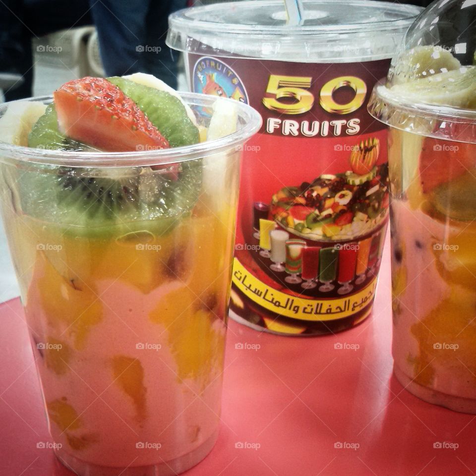 Fruit Cocktail. 50 fruits are enough for a fruit salad cocktail